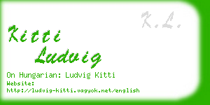 kitti ludvig business card